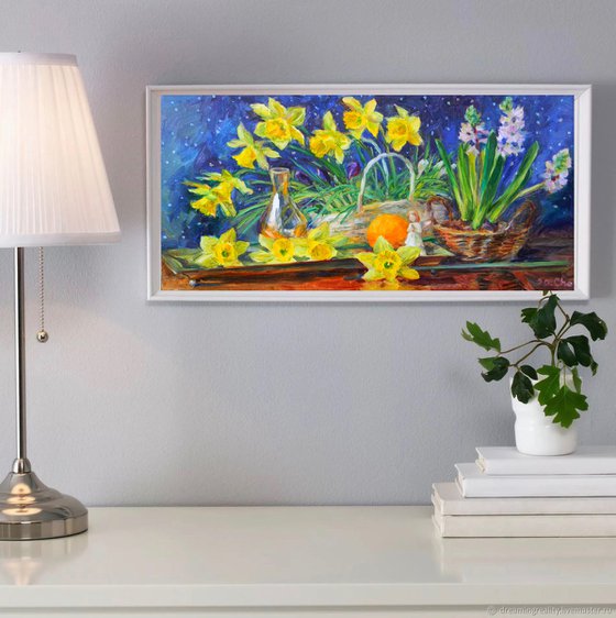 Daffodils and hyacinths