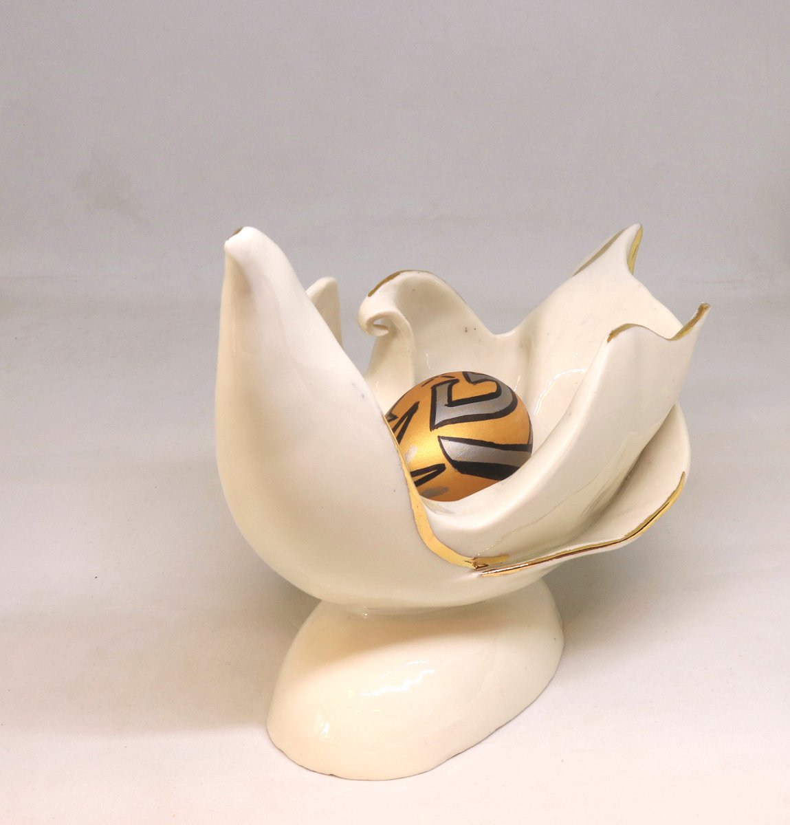 White Porcelain Bird by Gallery Sonja Bikic