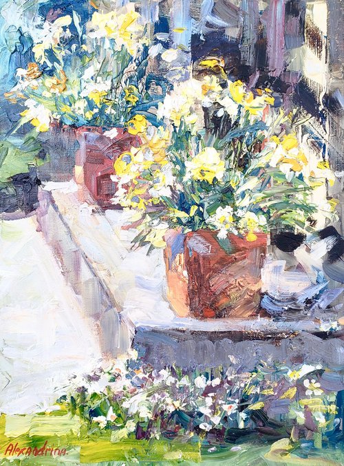Daffodils. by Irina Alexandrina
