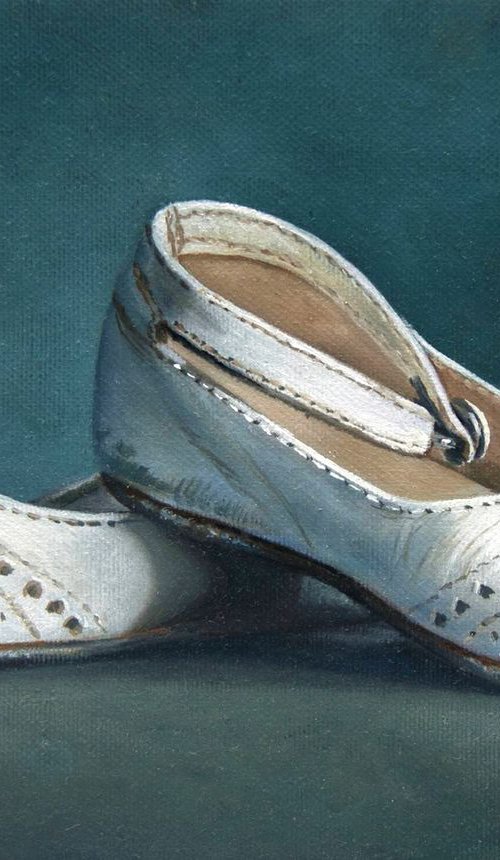 Children's shoes (Original Oil Painting) by Mayrig Simonjan