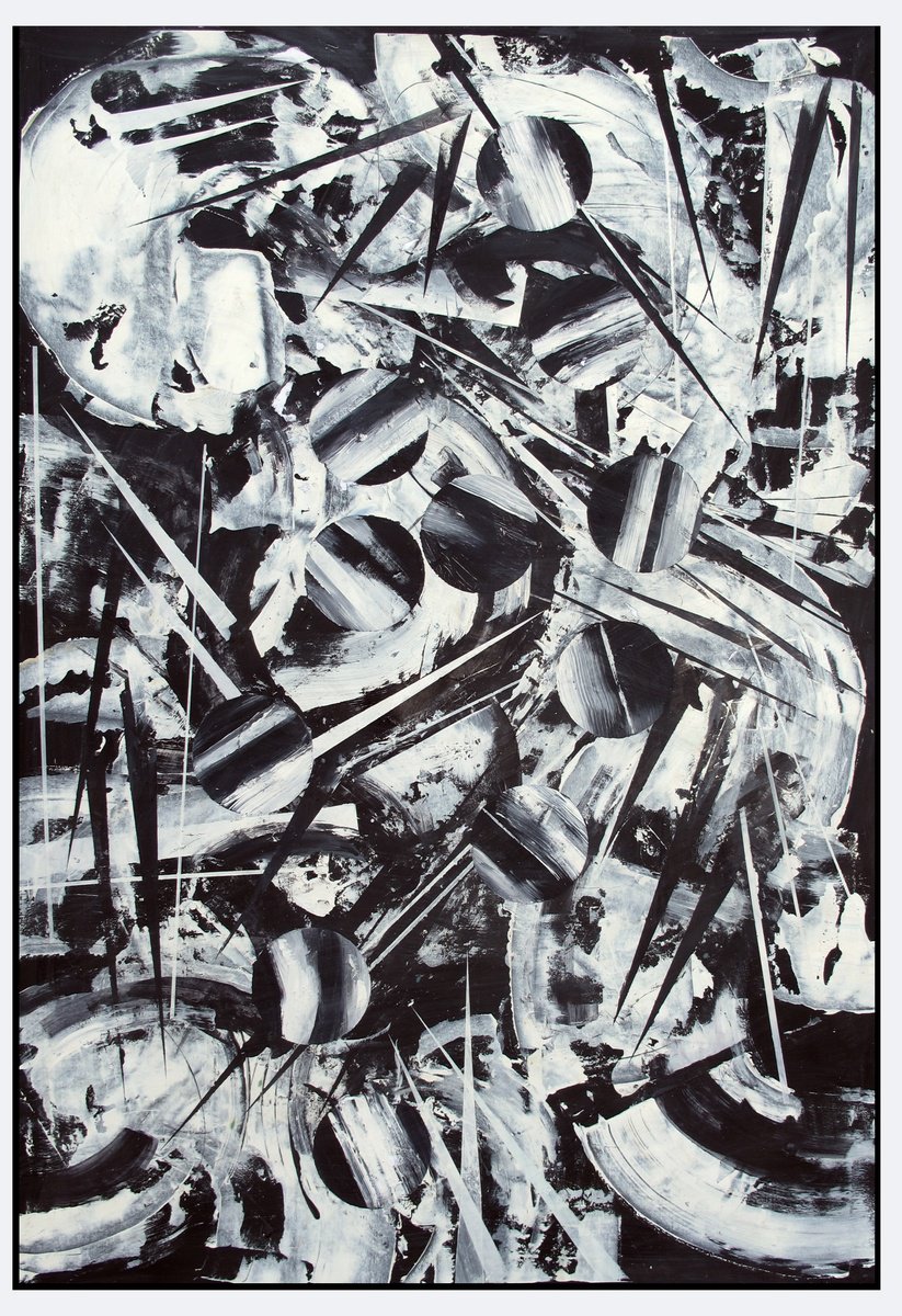 Abstract Painting By John Sharp, 28 X 39, Dazzle1, Original Artwork