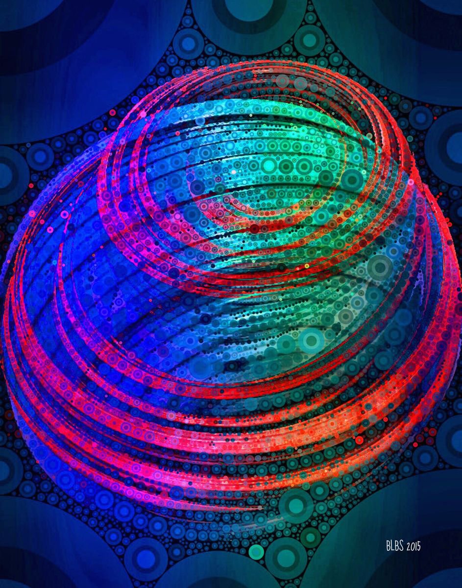 Spin - Abstract Digital Art by Barbara Storey