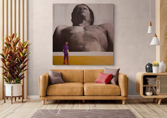 Depicted man