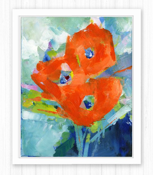 Orange Crush - Floral Painting by Kathy Morton Stanion by Kathy Morton Stanion