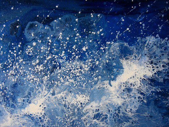 Seascape Painting "Sea Lace" 70 x 90 cm
