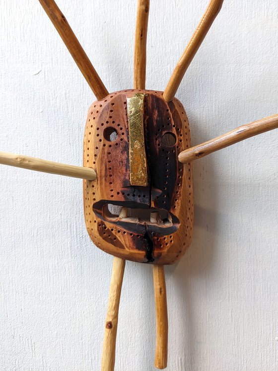 Small wooden mask