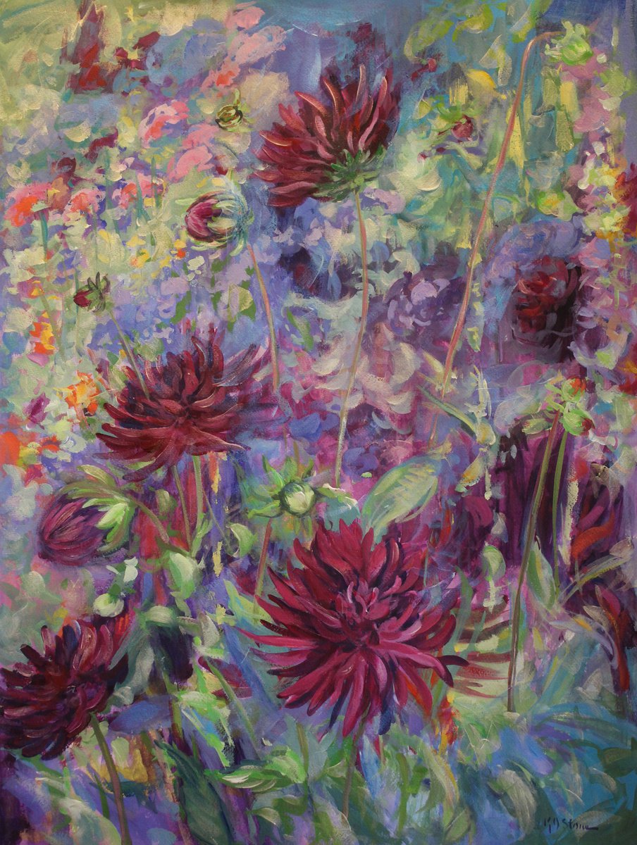 French Dahlias by Kristen Olson Stone