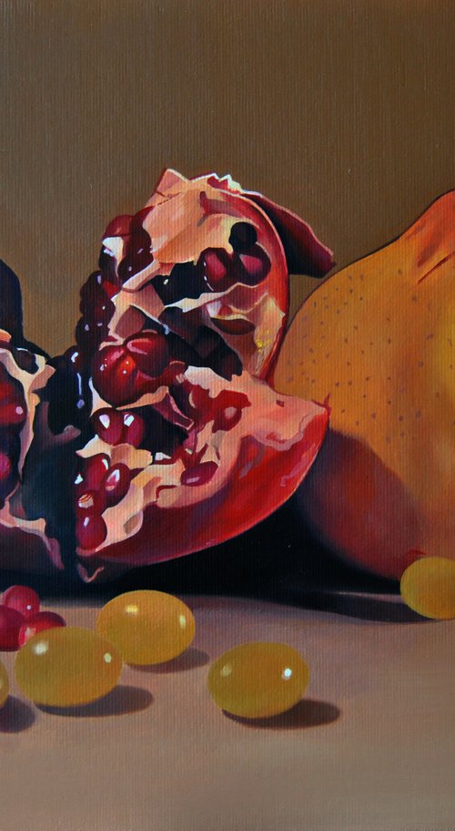 Still life with pomegranate by Valeri Tsvetkov