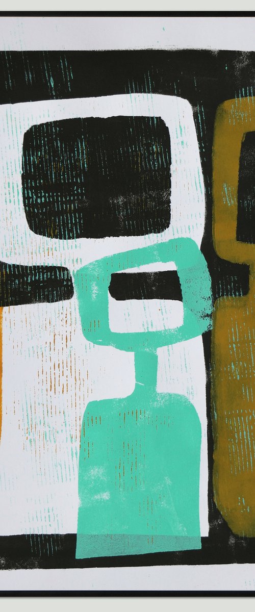 Family portrait #11 -  Art on paper - 09F (A2-42cmx59,4cm) by Ronald Hunter