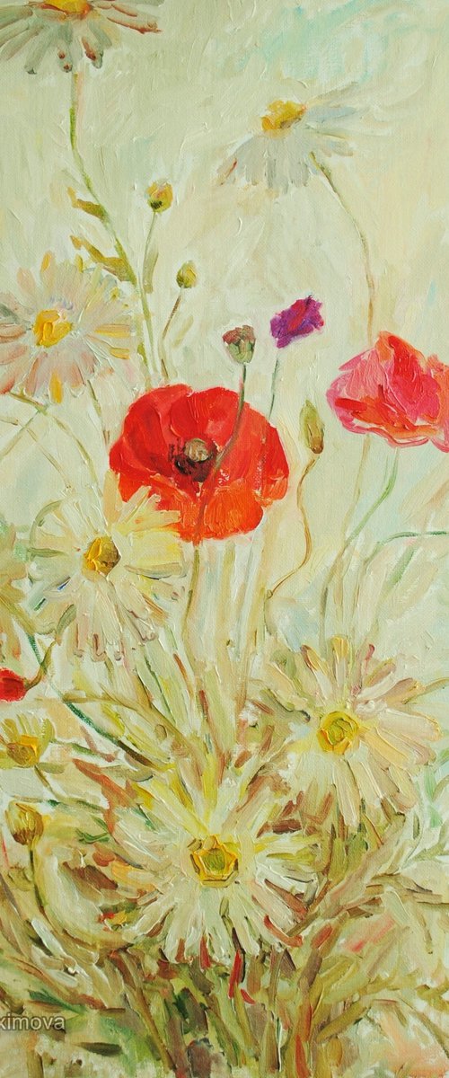 Red Poppies by Leah Maximova