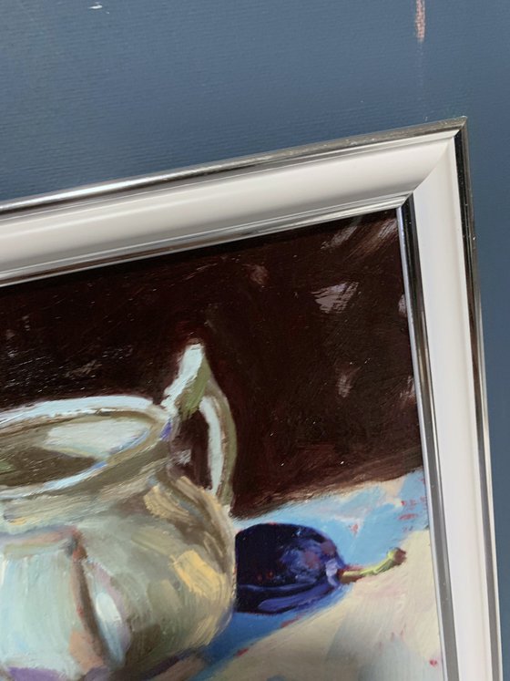 Still  life with plums.