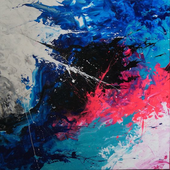 Color Storm IV Diptych (205 x 100 cm) XXXL (82 x 40 inches)