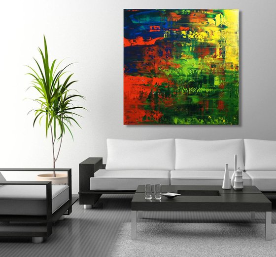 Color Rush I (100 x 100 cm)  XXL (40x40 inches)