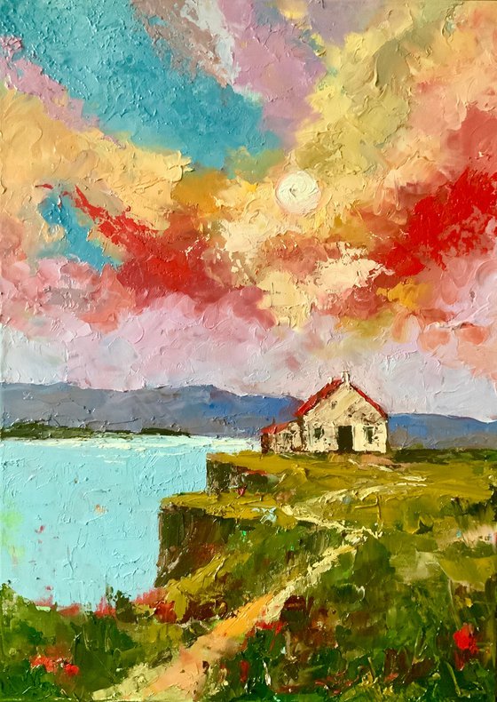 Sunset Over Skye Cliffs