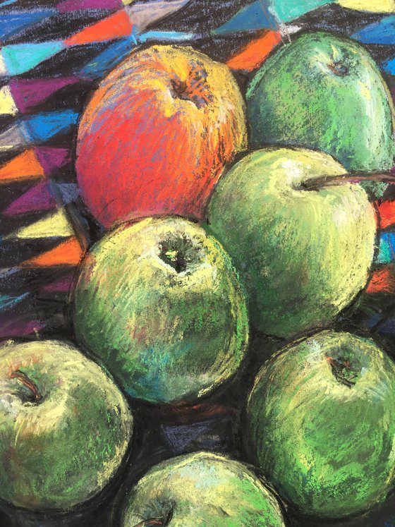 little Green Apples Pastel