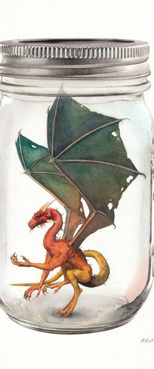 Dragon in Jar II by REME Jr.