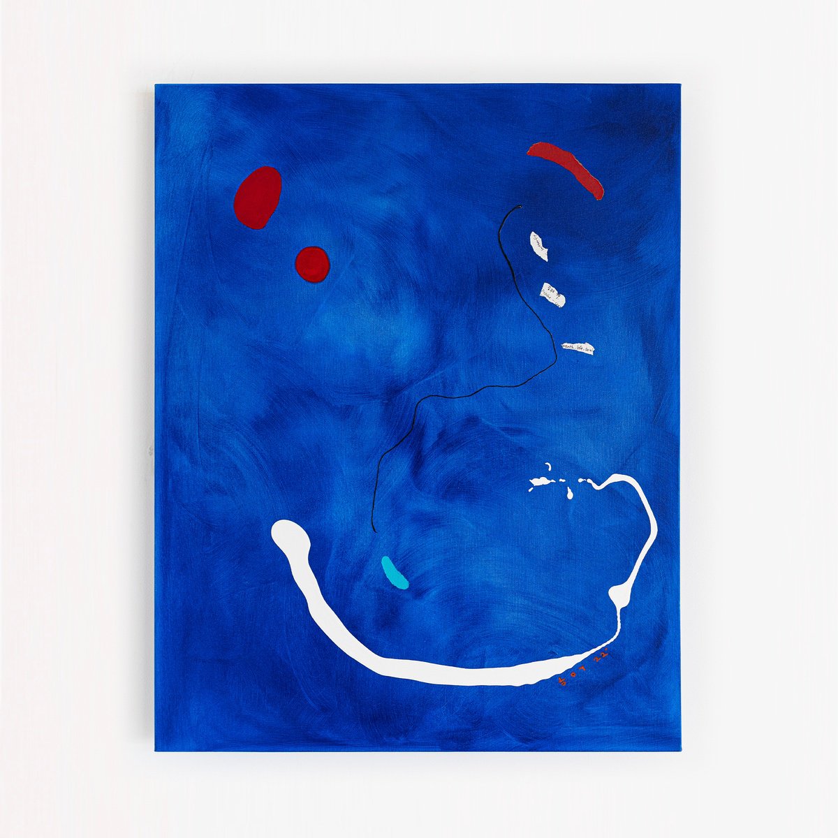 Abstract Acrylic Painting By Hyunah Kim, 32 X 40, Esse, Original Artwork