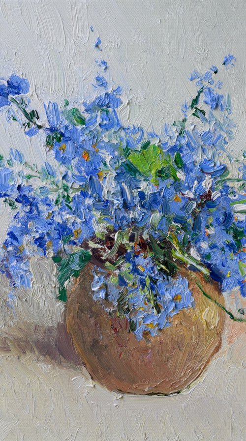 Forget Me Nots in the VAse by Suren Nersisyan