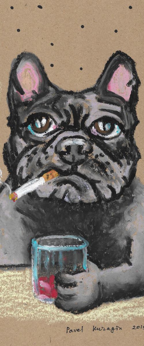Boston terrier and bad behavi by Pavel Kuragin