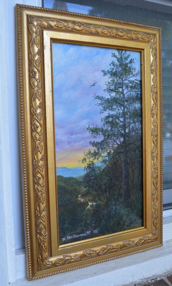 Lonesome Pine Trail - 7X13 inch framed oil painting (SOLD)