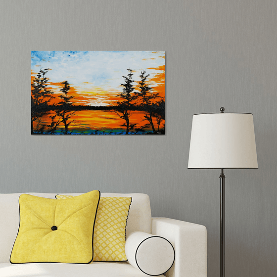 Sunset in the country 1