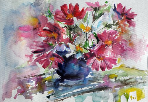 Still life with windflowers II by Kovács Anna Brigitta