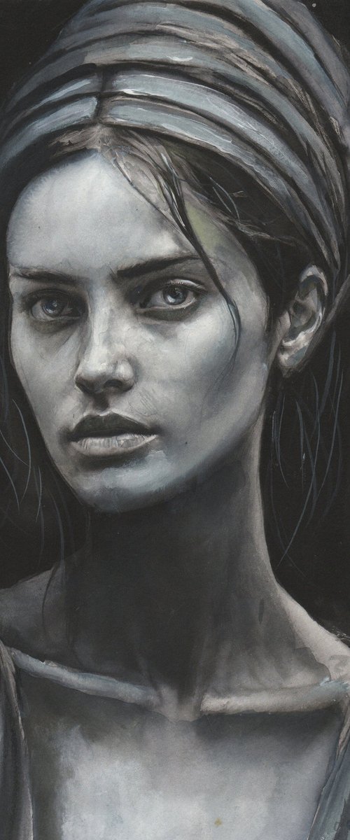 Ebony Eyes on a Night in Taormina by Maurizio Puglisi