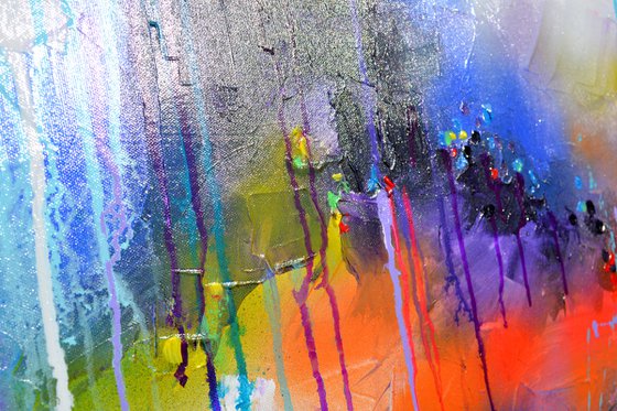 Fresh Moods 32, Large Gallery Quality Ready to HangAbstract Painting