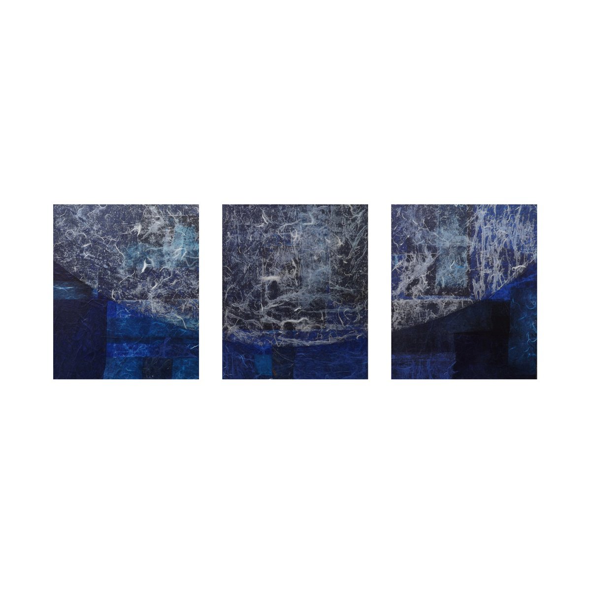 -Le Grand Bleu- Beyond- - triptych by Valentin Bakardjiev