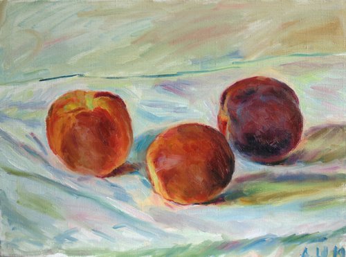 Three peaches by Alexander Shvyrkov