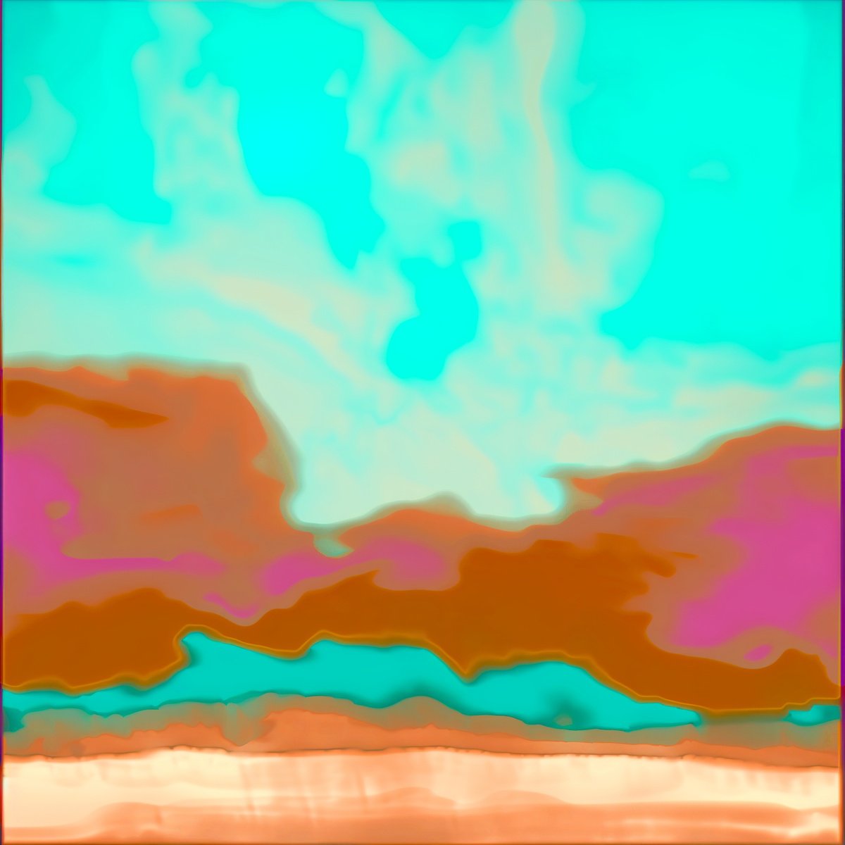  Sunset Before The Heat #3 By V+V Kniazievi, 43 X 43, Artwork For Sale On Artfinder