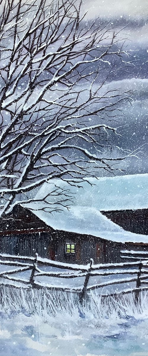 Winter scene, Shelter by Darren Carey