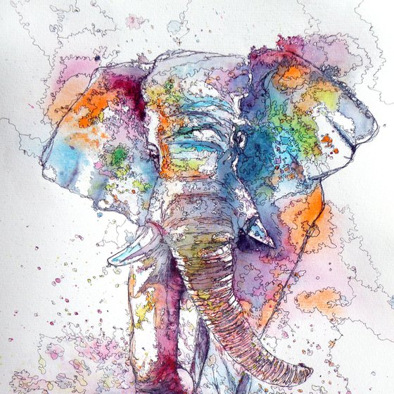 Walking elephant