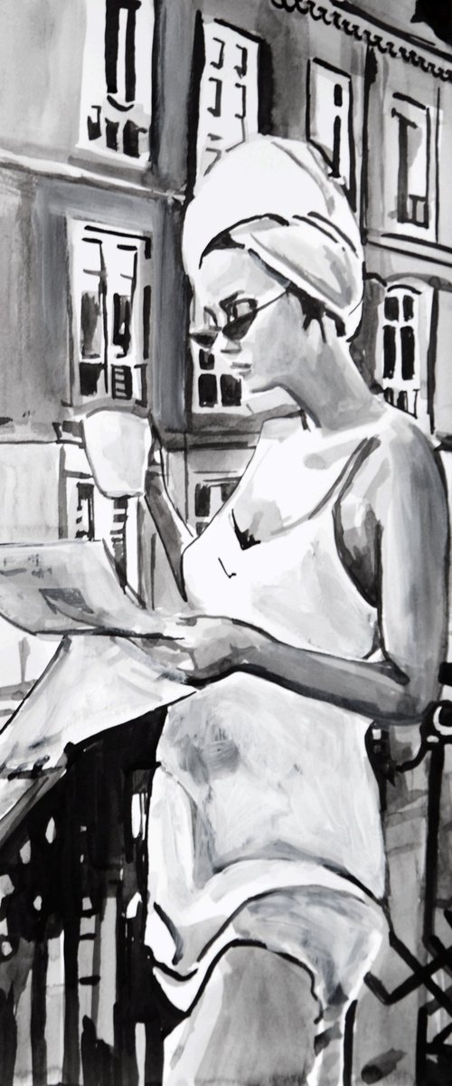Relaxation  / 42 x 29.7 cm by Alexandra Djokic