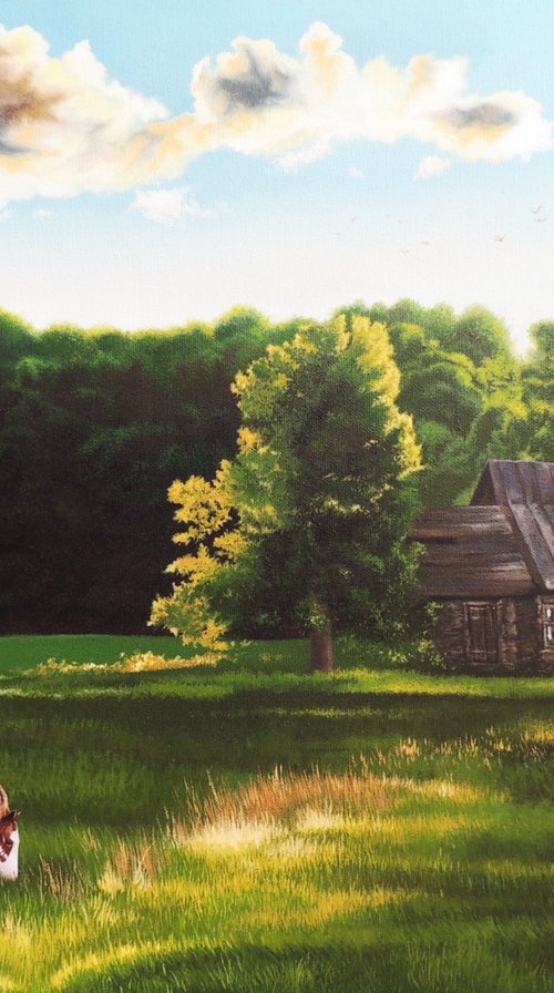 Summer in the village by Kakajan Charyyev