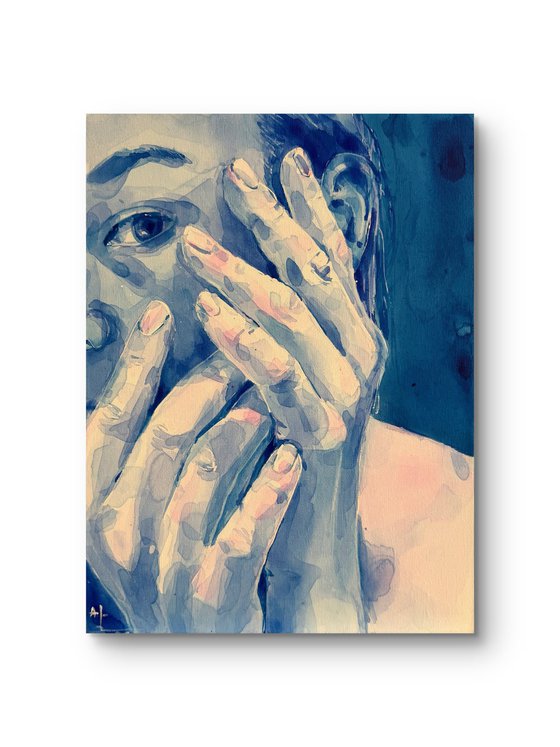 Blue Аttentive gaze