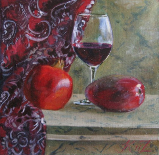 Red Wine and Fruits