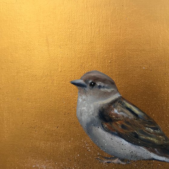 Little Sparrow ~ on Gold