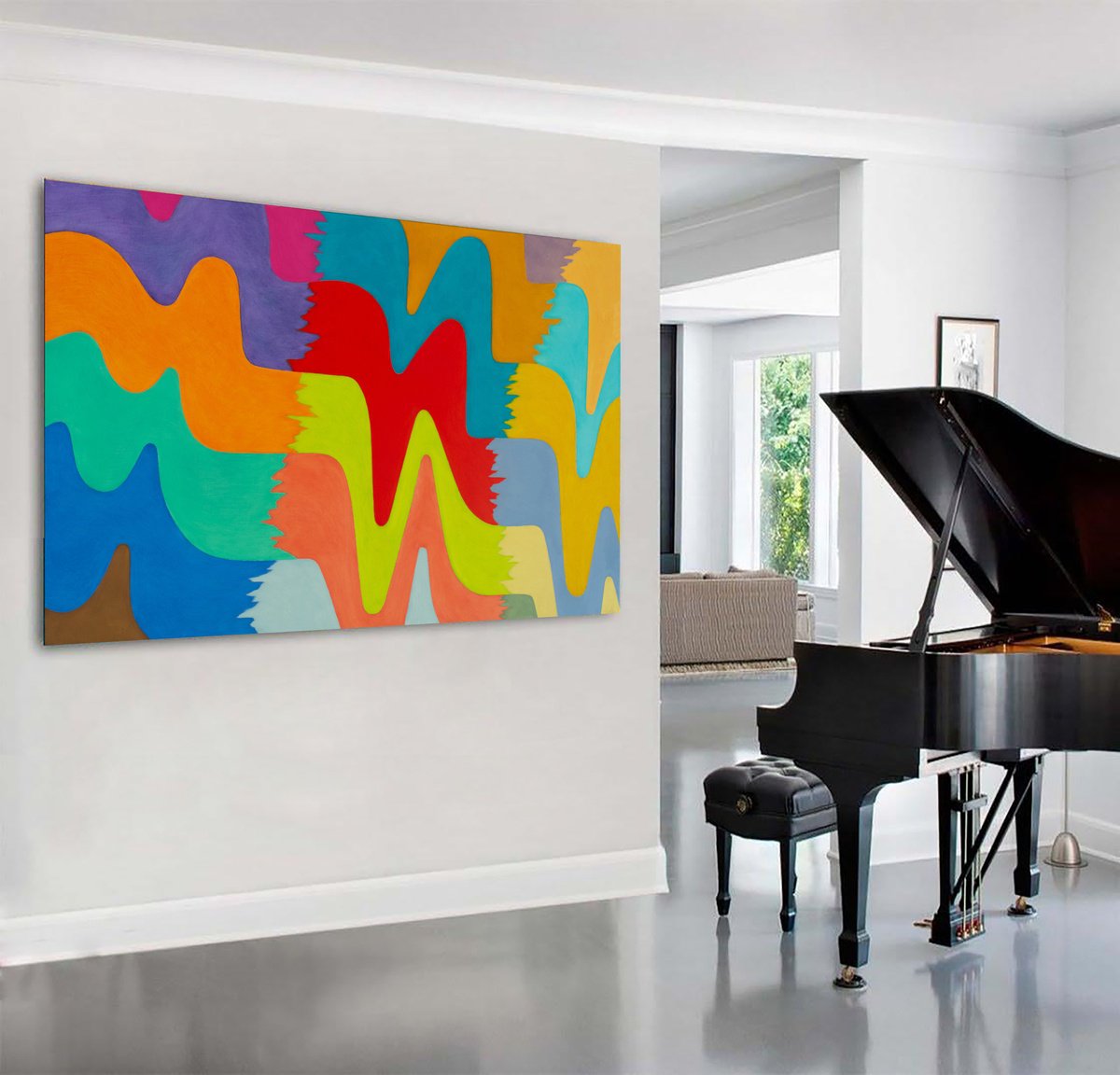 Expressive Oil Painting , Music By Ivan Stoyanov, 59 X 39, Artwork For Sale On Artfinder