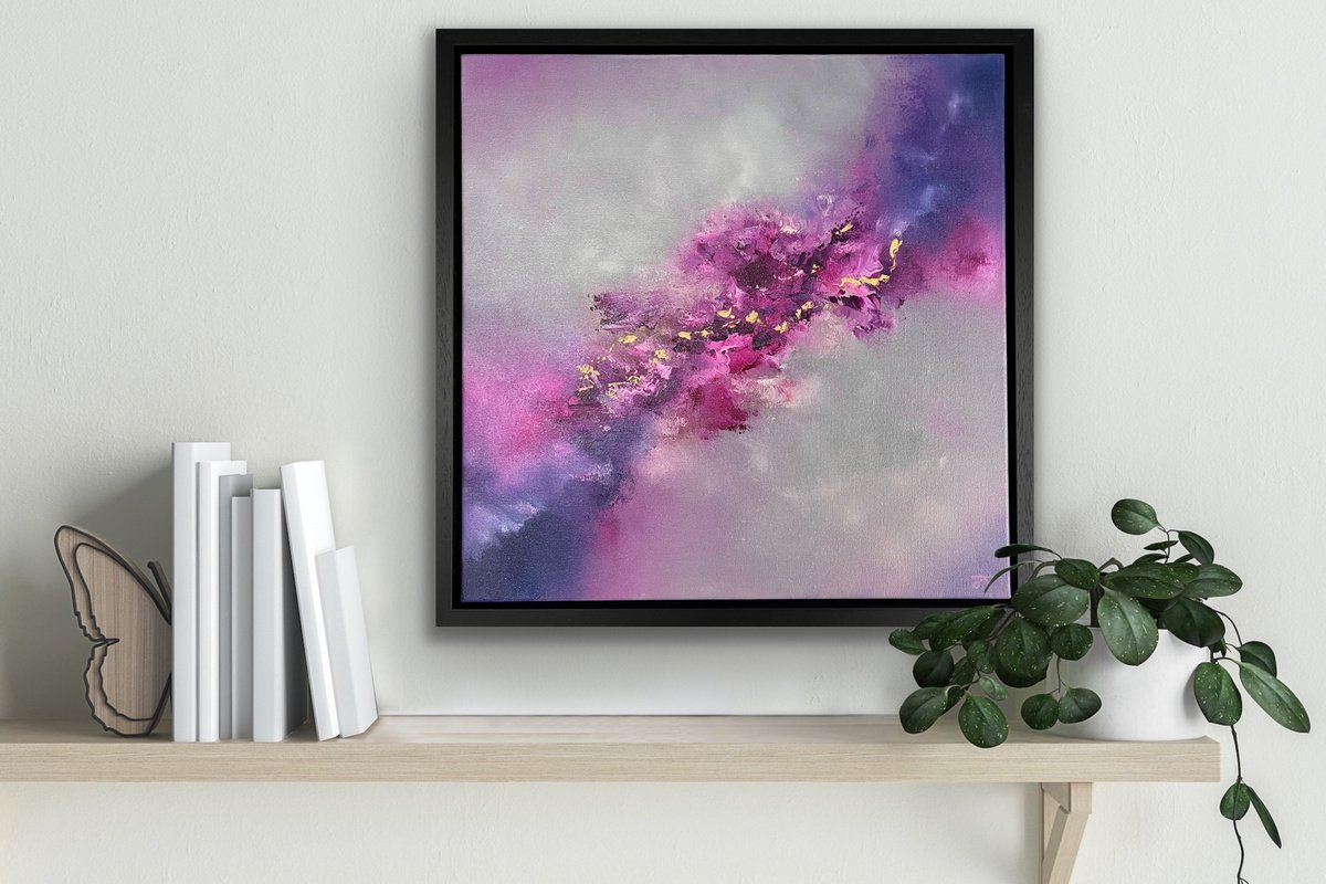 Abstract Oil Painting By Jaimie Volkaerts, 22 X 22, Only In My Dreams, Original Artwork