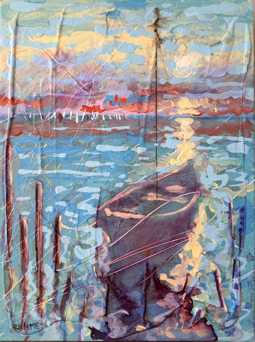 Fisherman's Boat. by Rakhmet Redzhepov