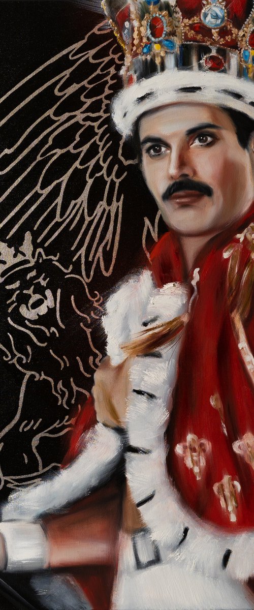 QUEEN Freddie Mercurty Portrait by Irina Sazonova