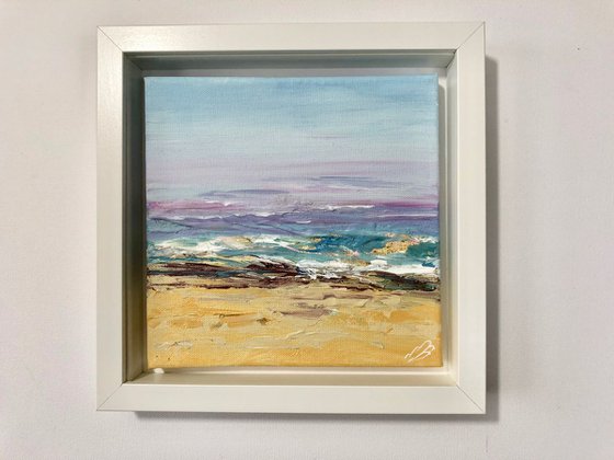Stormy sea in a frame