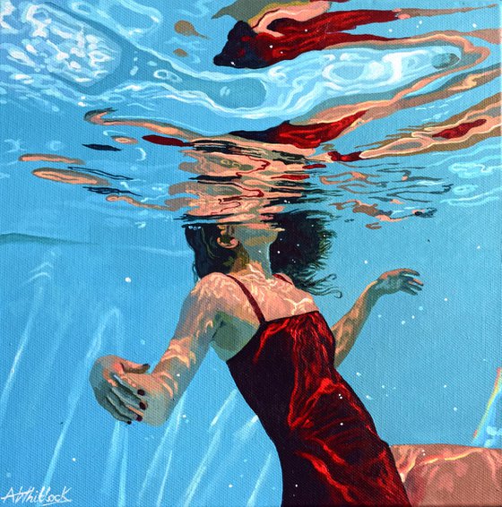Underneath LIV - Miniature swimming painting