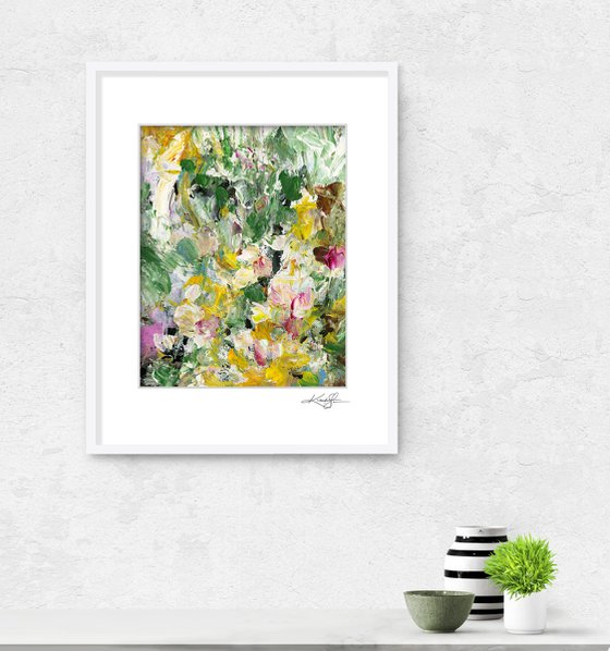 Floral Fall 29 - Floral Abstract Painting by Kathy Morton Stanion