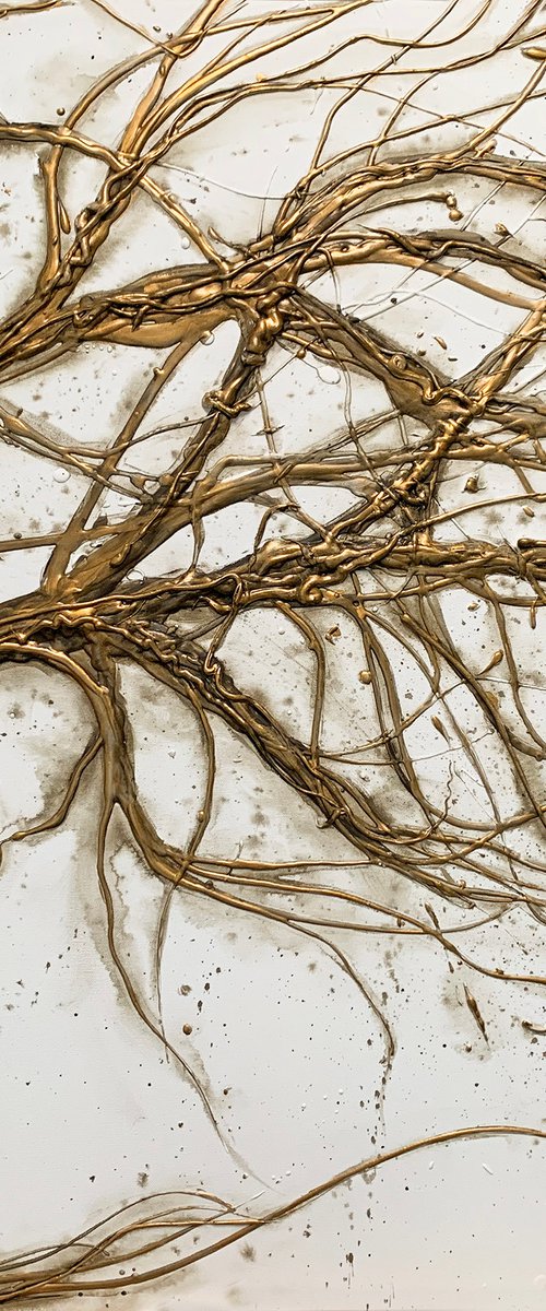 Gold Antique Tree of Knowledge by Carol Wood