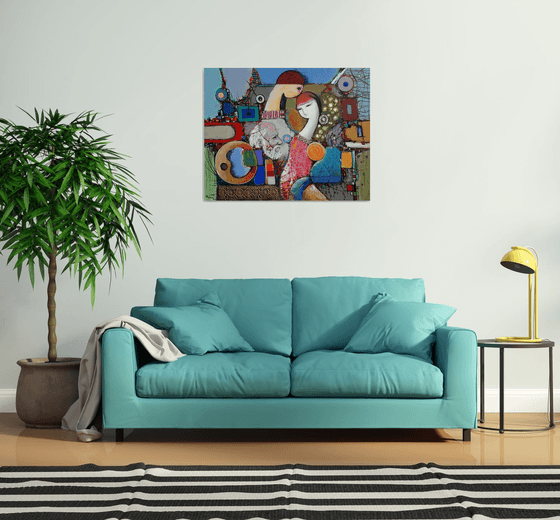 Artist's memories (80x100cm, oil/canvas, ready to hang)