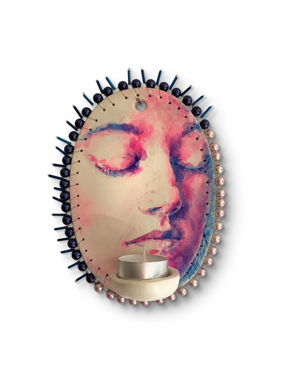 Portrait Sculpture By Alina Lobanova, 6 X 8, Powerful Figurative Portrait, Original Artwork