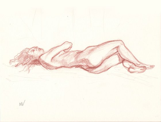 Sketch of Human body. Woman.59