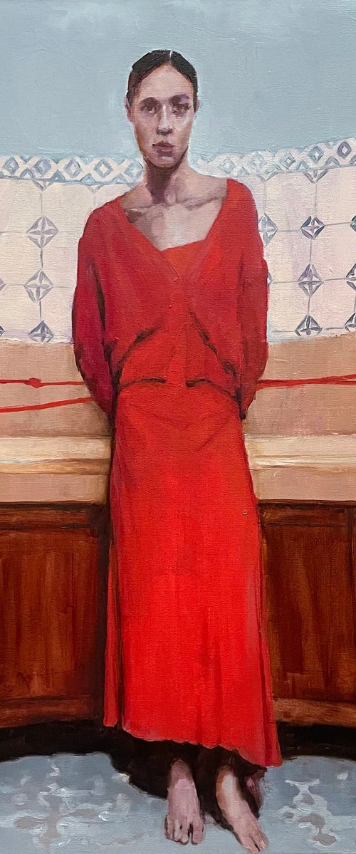 red dress by Elina Evstig